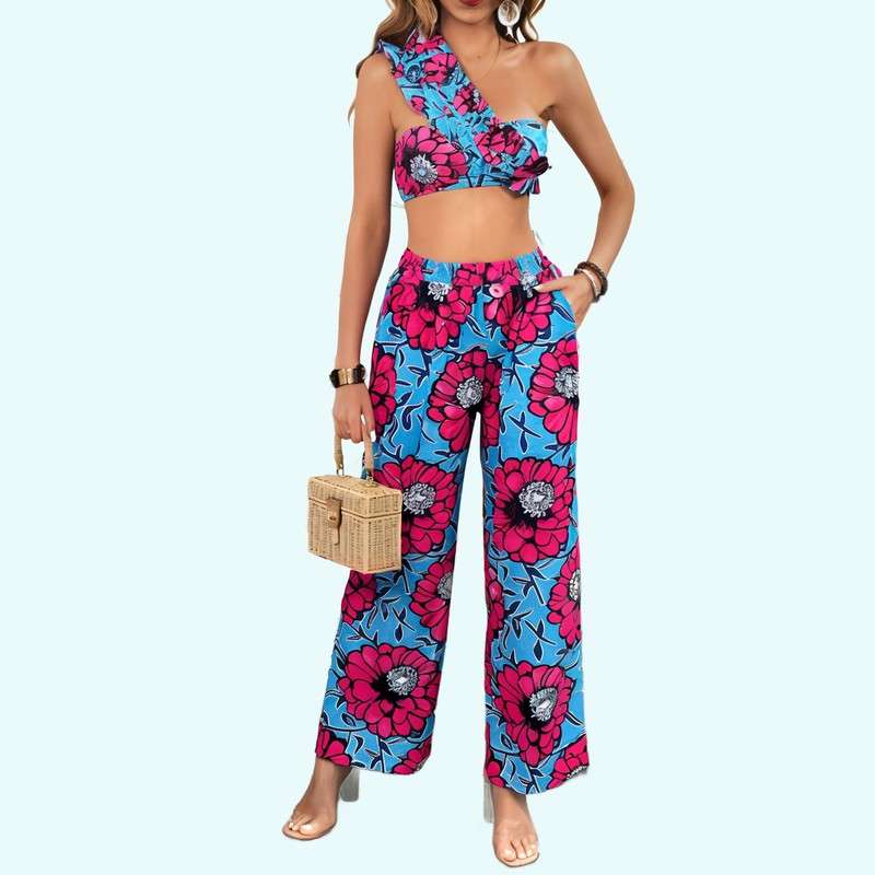2024 neue Hosen sammeln Bikini sexy Bikini mit hoher Taille, dreiteiliger Badeanzug für Frauen Großhandel Chiffon